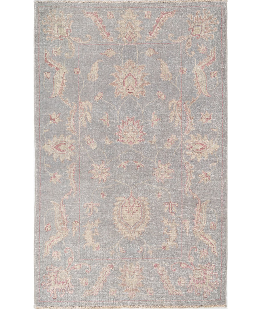 Serenity 3'2'' X 5'1'' Hand-Knotted Wool Rug 3'2'' x 5'1'' (95 X 153) / Grey / Grey