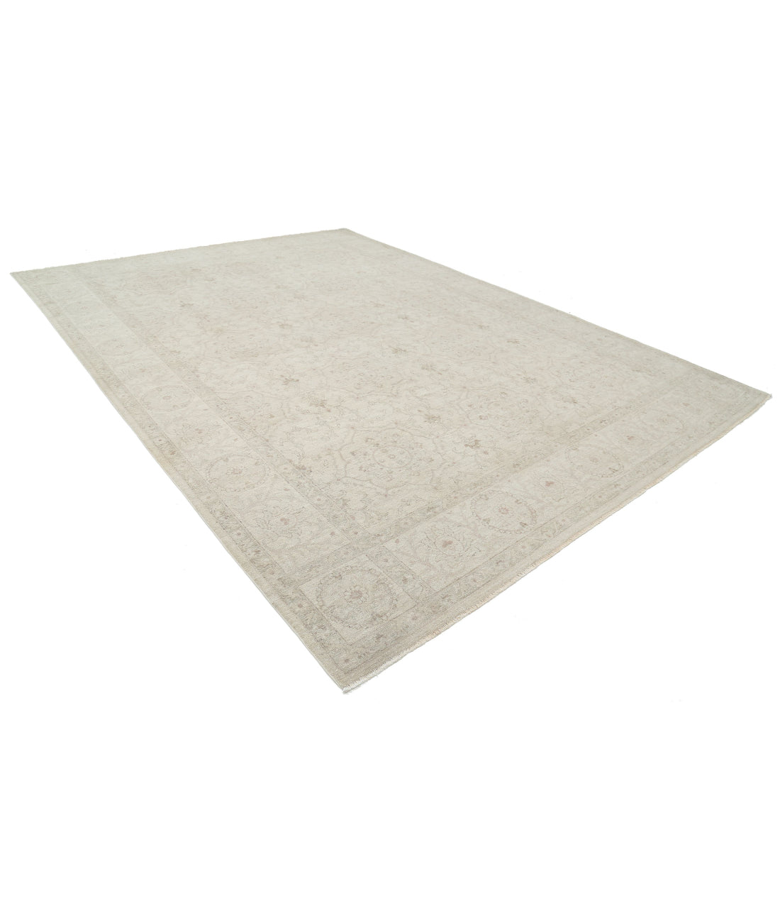 Serenity 9'11'' X 13'7'' Hand-Knotted Wool Rug 9'11'' x 13'7'' (298 X 408) / Ivory / Grey