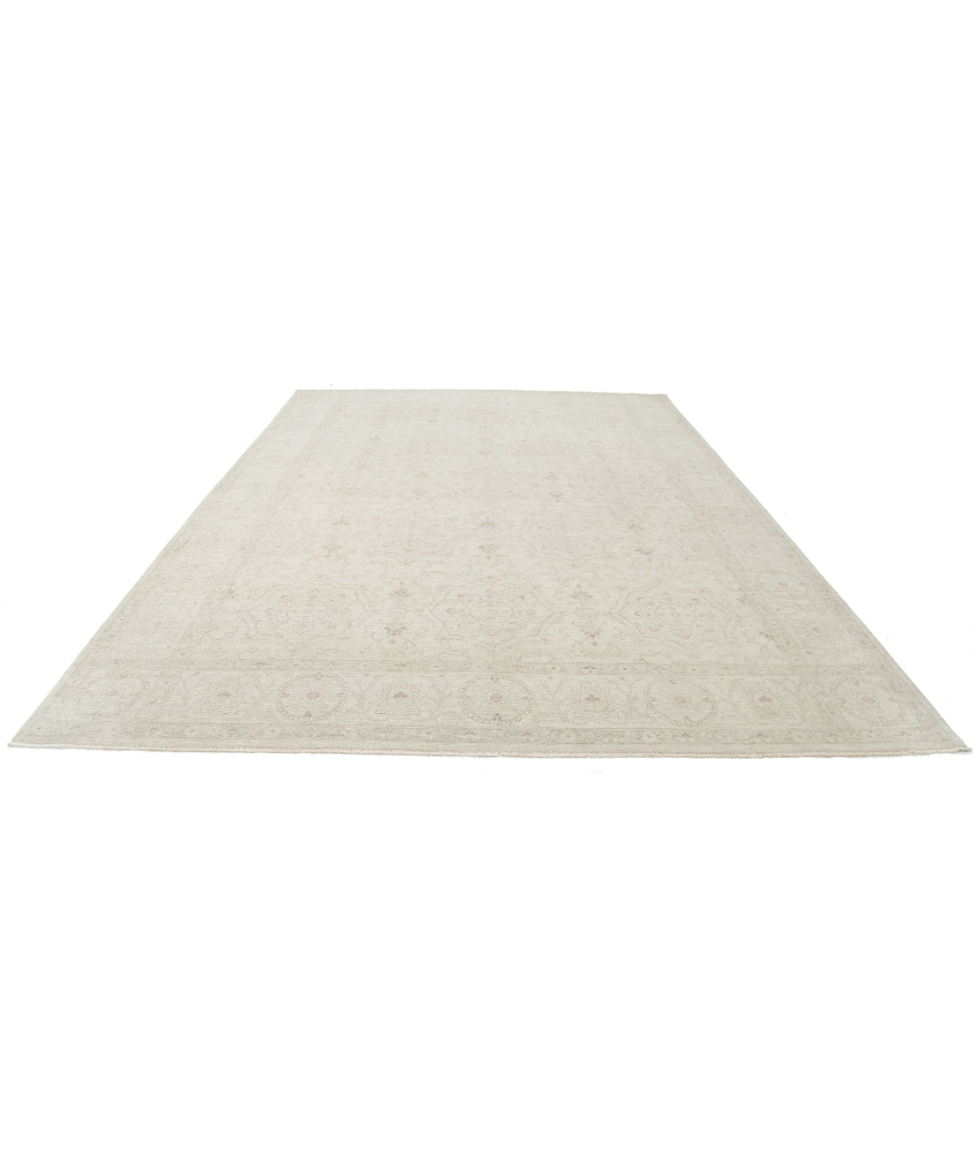 Serenity 9'11'' X 13'7'' Hand-Knotted Wool Rug 9'11'' x 13'7'' (298 X 408) / Ivory / Grey