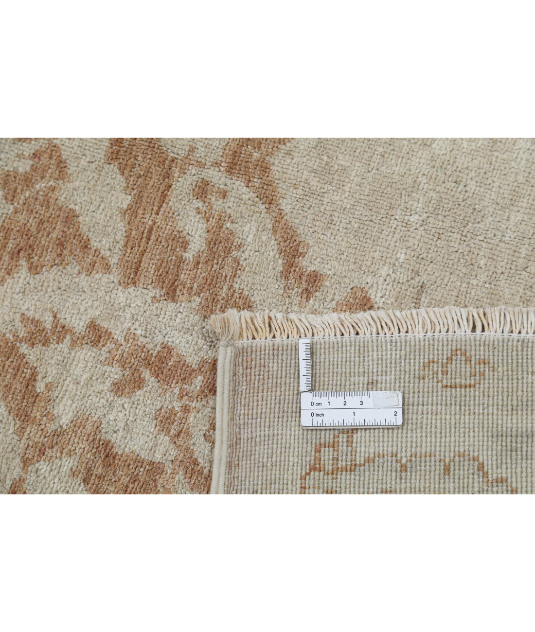 Serenity 4'8'' X 9'8'' Hand-Knotted Wool Rug 4'8'' x 9'8'' (140 X 290) / Tan / Ivory