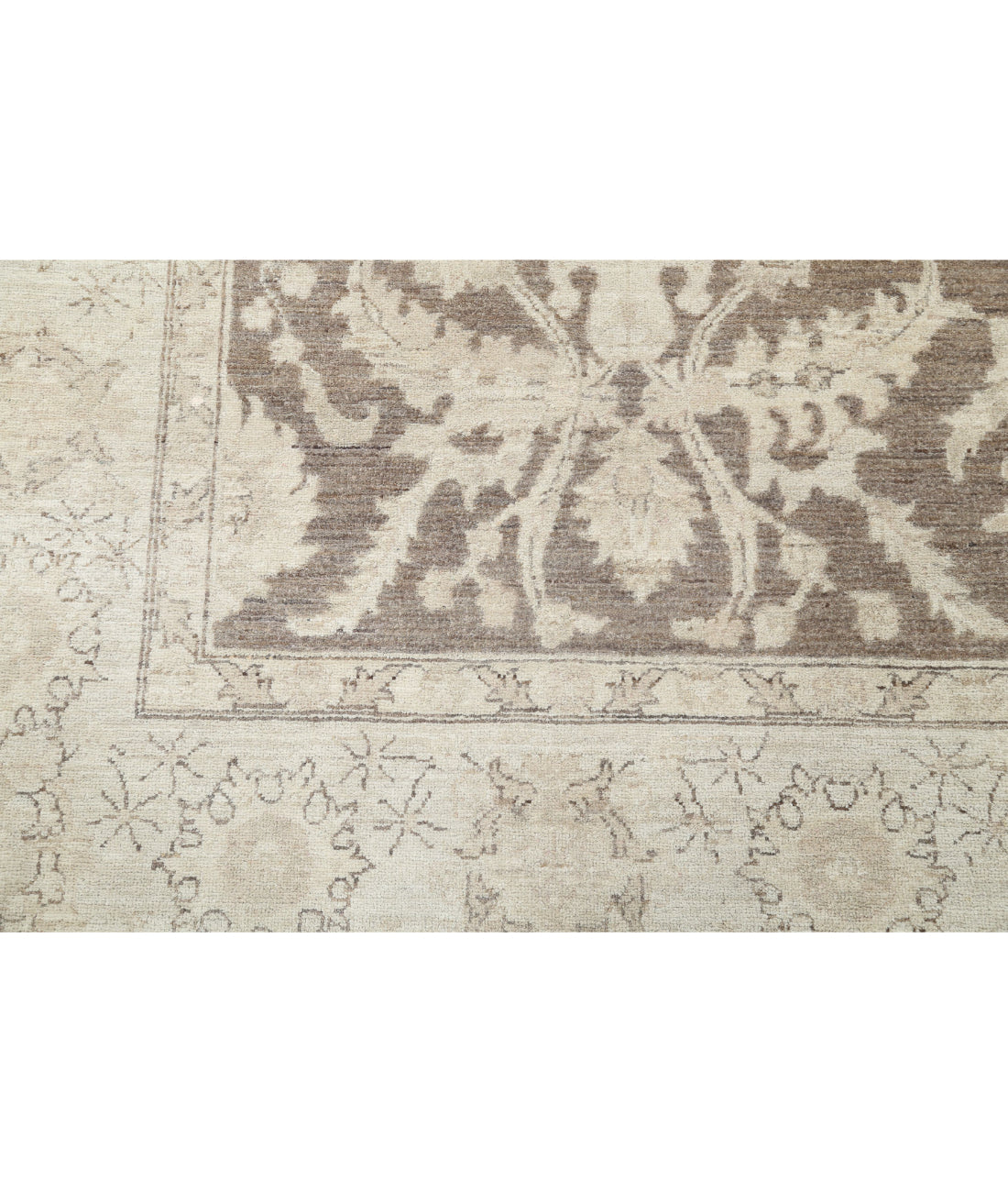 Serenity 7'11'' X 10'1'' Hand-Knotted Wool Rug 7'11'' x 10'1'' (238 X 303) / Brown / Ivory