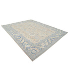 Serenity 9'9'' X 12'6'' Hand-Knotted Wool Rug 9'9'' x 12'6'' (293 X 375) / Peach / Blue