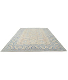 Serenity 9'9'' X 12'6'' Hand-Knotted Wool Rug 9'9'' x 12'6'' (293 X 375) / Peach / Blue