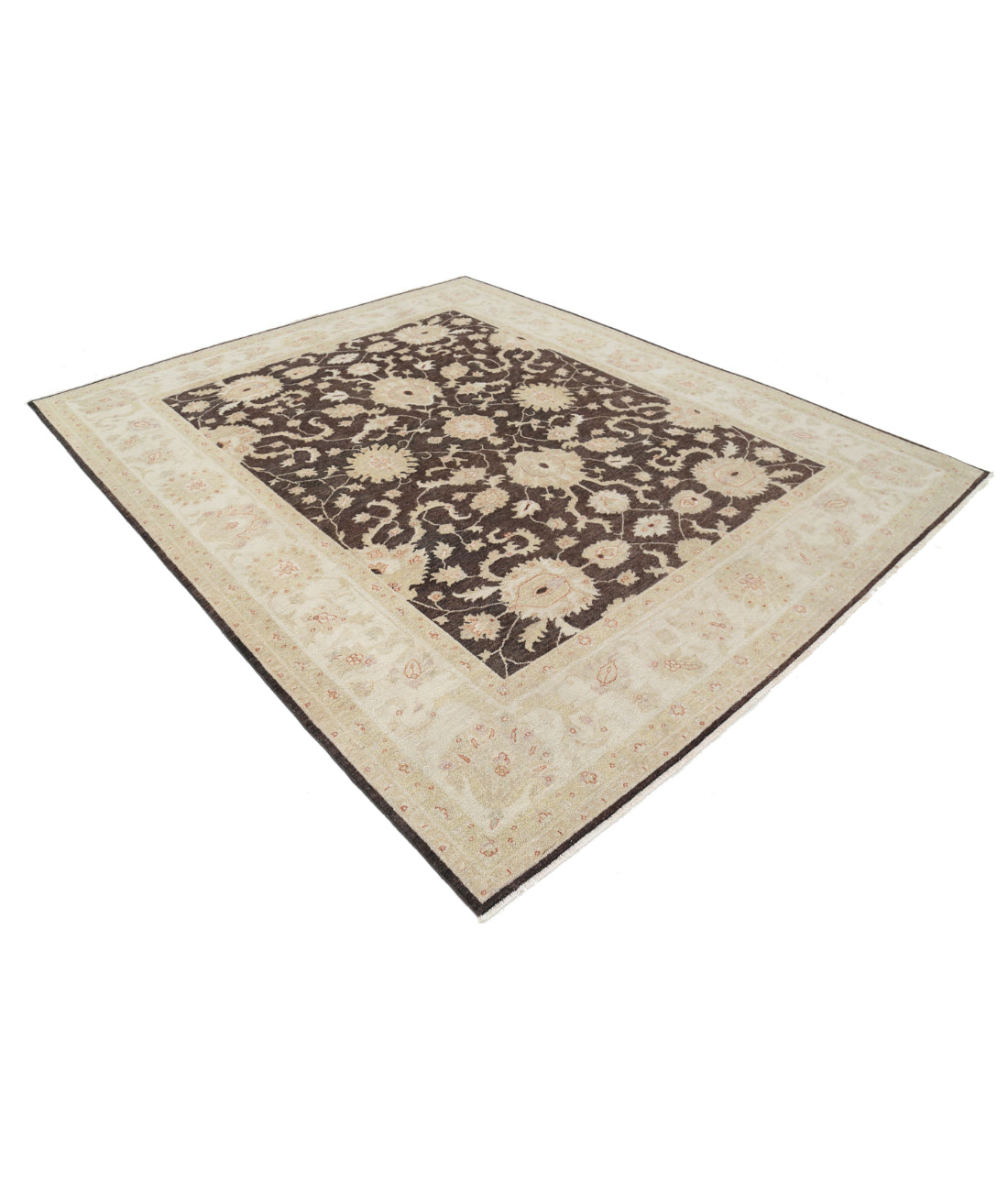 Serenity 7'11'' X 9'7'' Hand-Knotted Wool Rug 7'11'' x 9'7'' (238 X 288) / Black / Ivory