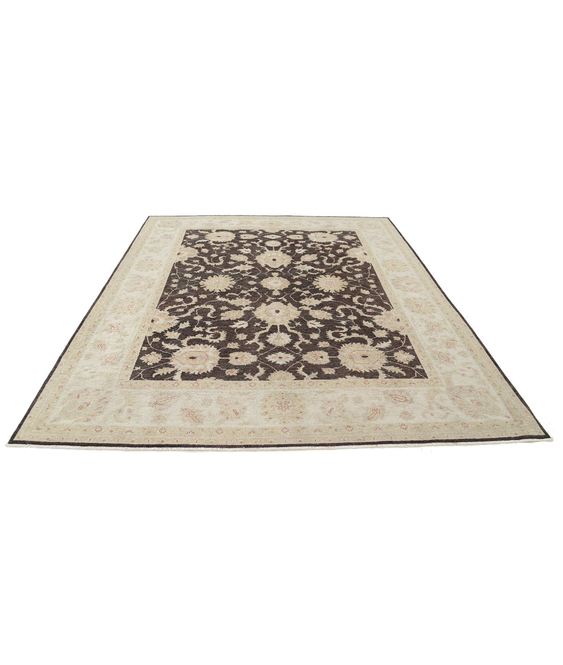 Serenity 7'11'' X 9'7'' Hand-Knotted Wool Rug 7'11'' x 9'7'' (238 X 288) / Black / Ivory