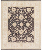 Serenity 7'11'' X 9'7'' Hand-Knotted Wool Rug 7'11'' x 9'7'' (238 X 288) / Black / Ivory