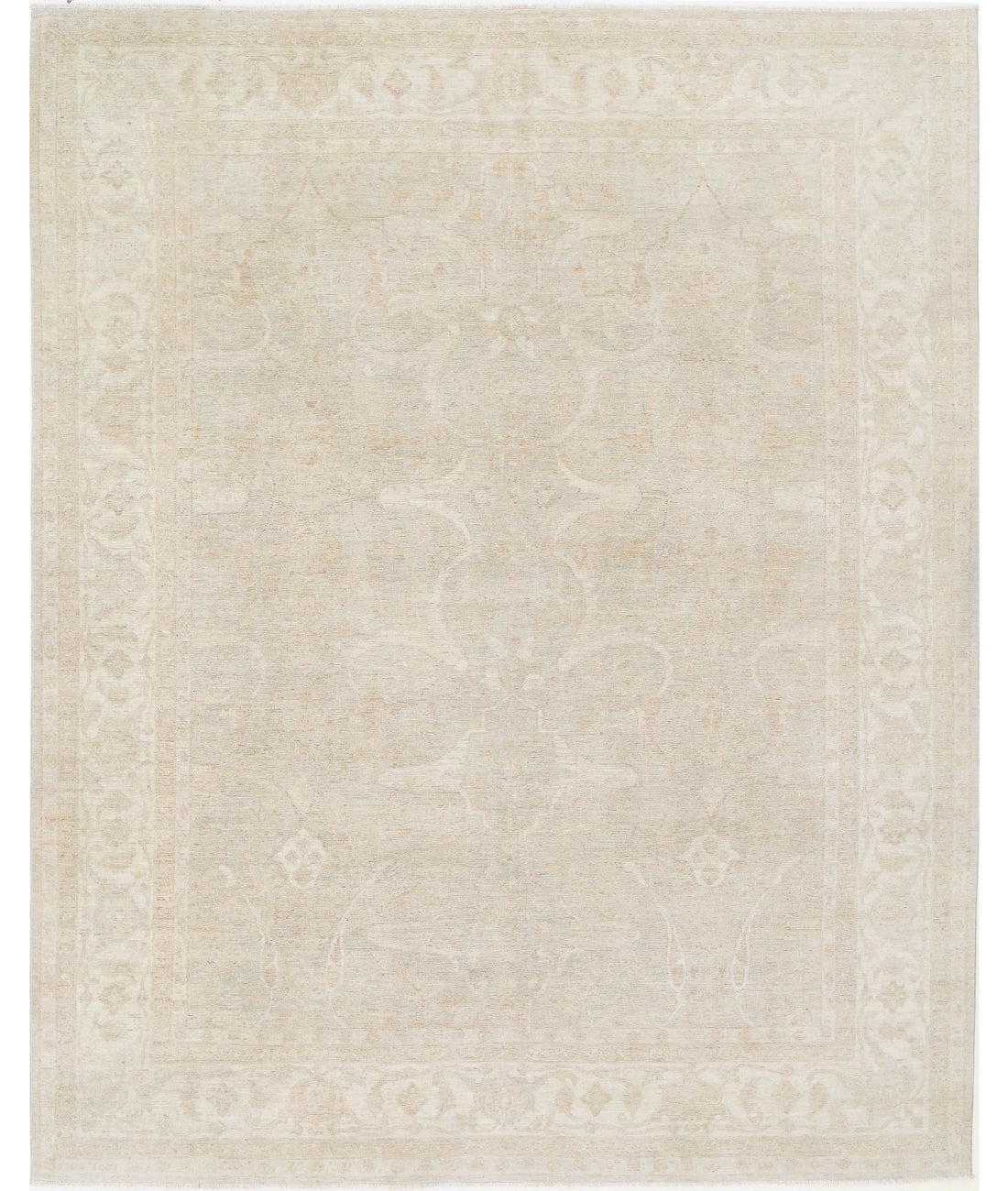 Serenity 8'11'' X 11'2'' Hand-Knotted Wool Rug 8'11'' x 11'2'' (268 X 335) / Grey / Ivory