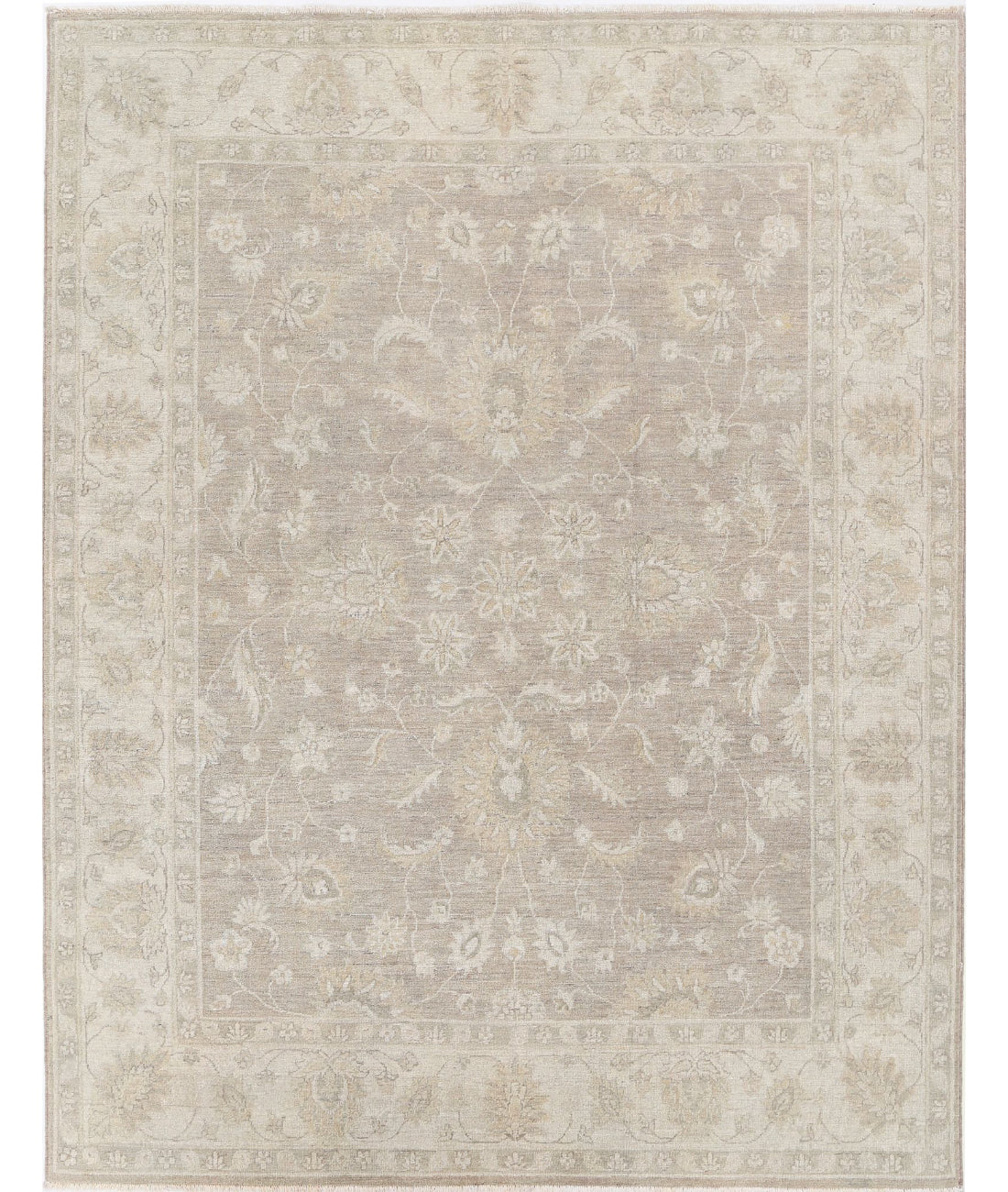 Serenity 6'4'' X 8'0'' Hand-Knotted Wool Rug 6'4'' x 8'0'' (190 X 240) / Taupe / Ivory