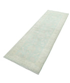 Serenity 2'7'' X 8'0'' Hand-Knotted Wool Rug 2'7'' x 8'0'' (78 X 240) / Green / Ivory