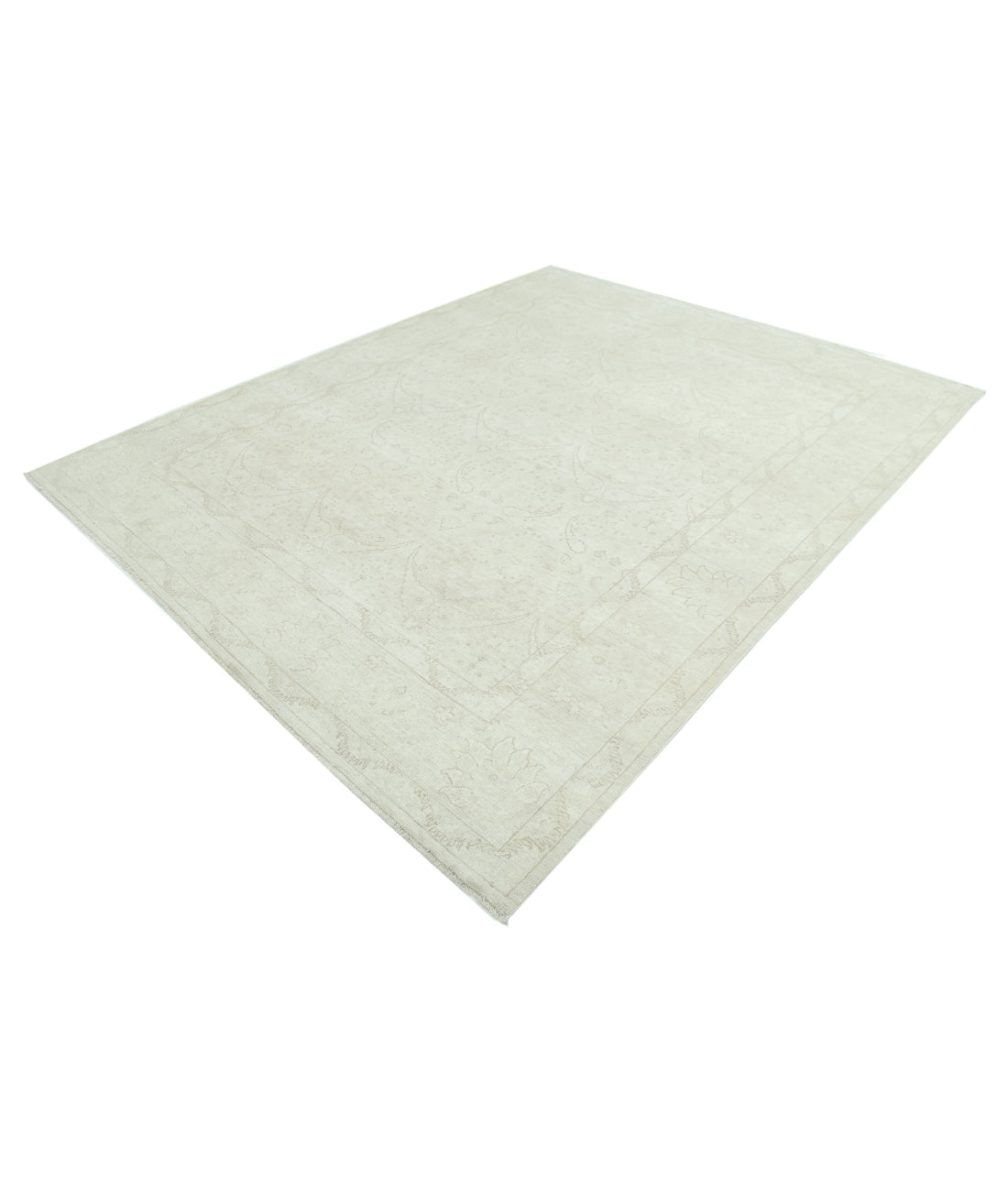Serenity 7'9'' X 9'9'' Hand-Knotted Wool Rug 7'9'' x 9'9'' (233 X 293) / Ivory / Ivory