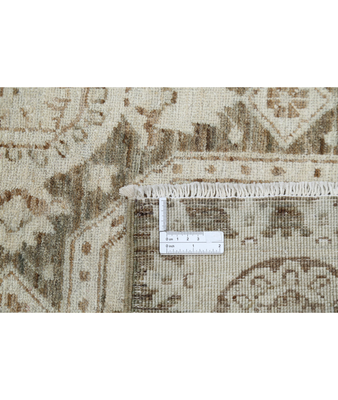 Serenity 6'6'' X 8'6'' Hand-Knotted Wool Rug 6'6'' x 8'6'' (195 X 255) / Brown / Ivory