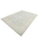 Serenity 7'10'' X 11'3'' Hand-Knotted Wool Rug 7'10'' x 11'3'' (235 X 338) / Blue / Ivory