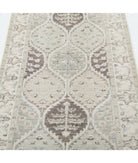 Serenity 2'6'' X 9'5'' Hand-Knotted Wool Rug 2'6'' x 9'5'' (75 X 283) / Grey / Ivory