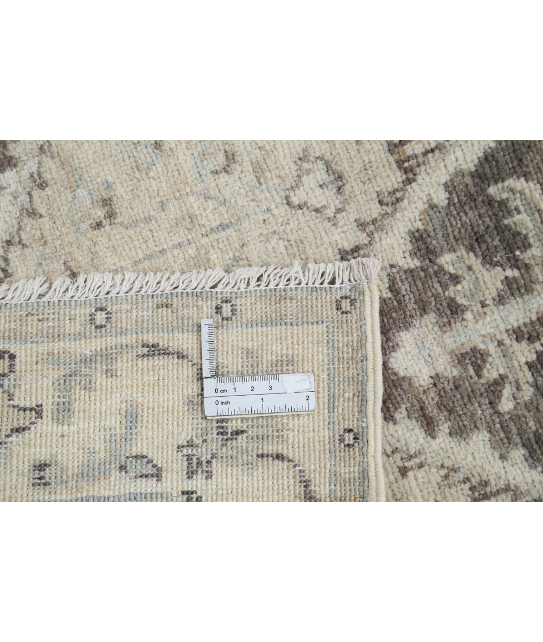 Serenity 2'6'' X 9'5'' Hand-Knotted Wool Rug 2'6'' x 9'5'' (75 X 283) / Grey / Ivory