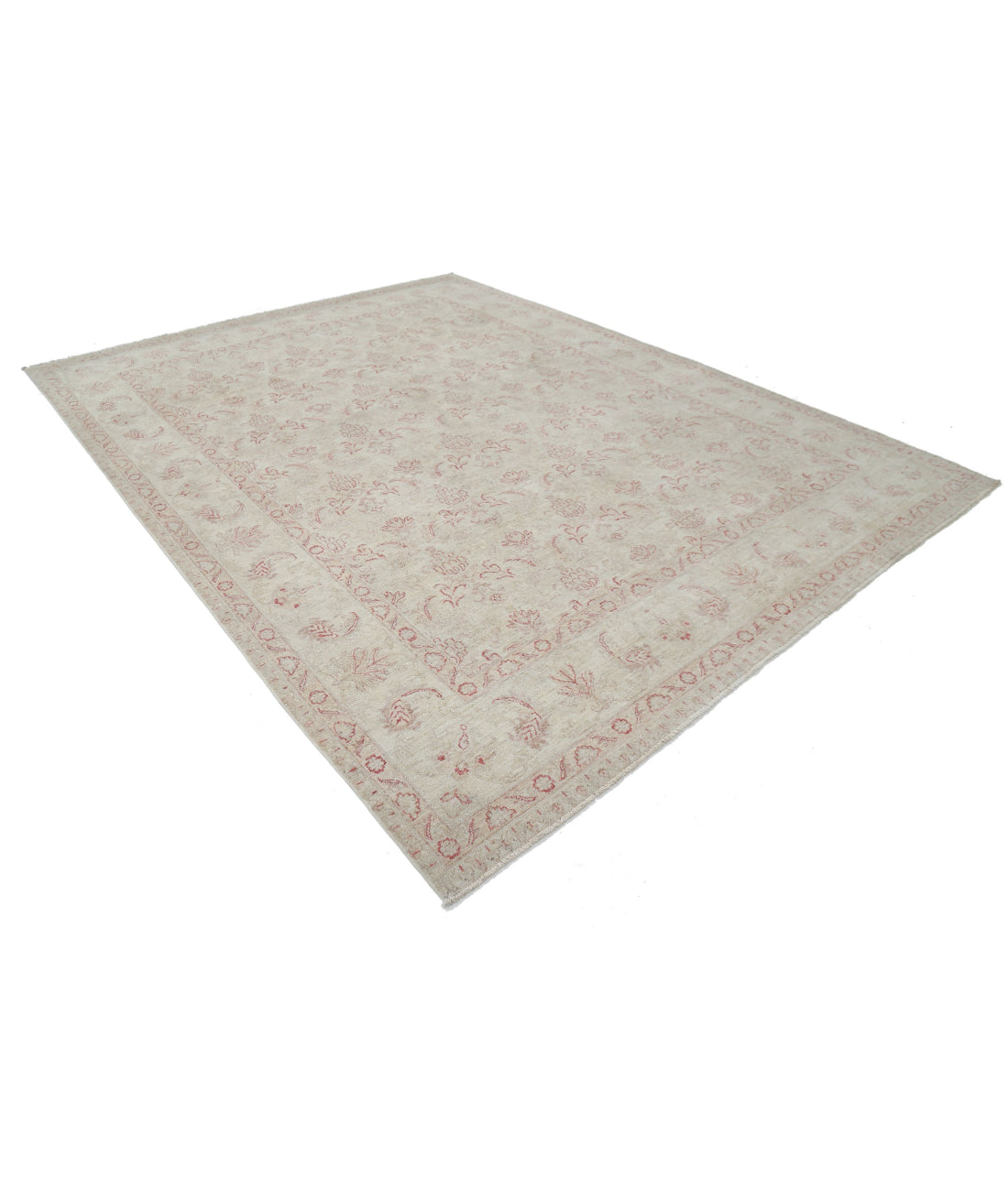 Serenity 8'10'' X 11'5'' Hand-Knotted Wool Rug 8'10'' x 11'5'' (265 X 343) / Ivory / Red