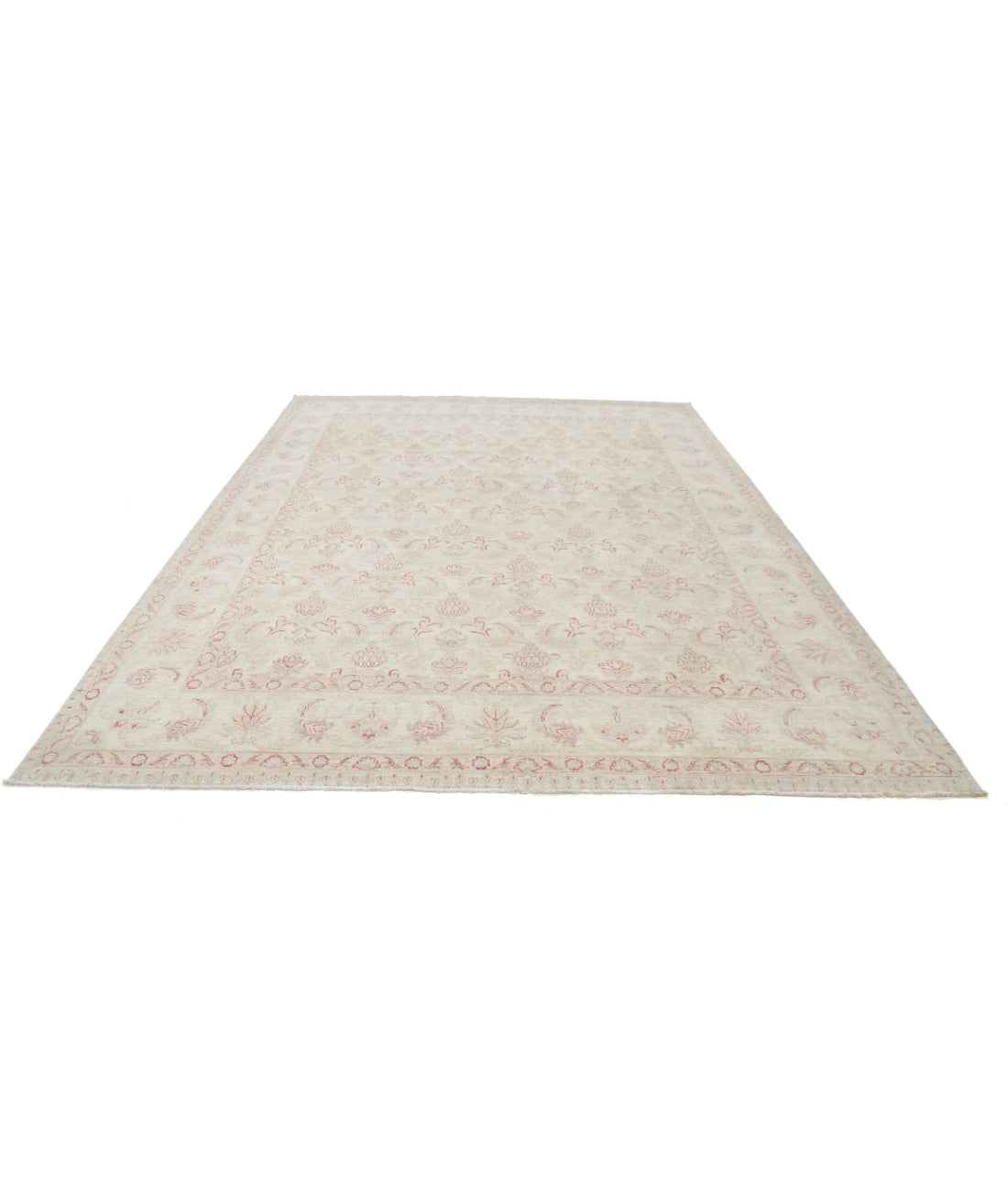 Serenity 8'10'' X 11'5'' Hand-Knotted Wool Rug 8'10'' x 11'5'' (265 X 343) / Ivory / Red