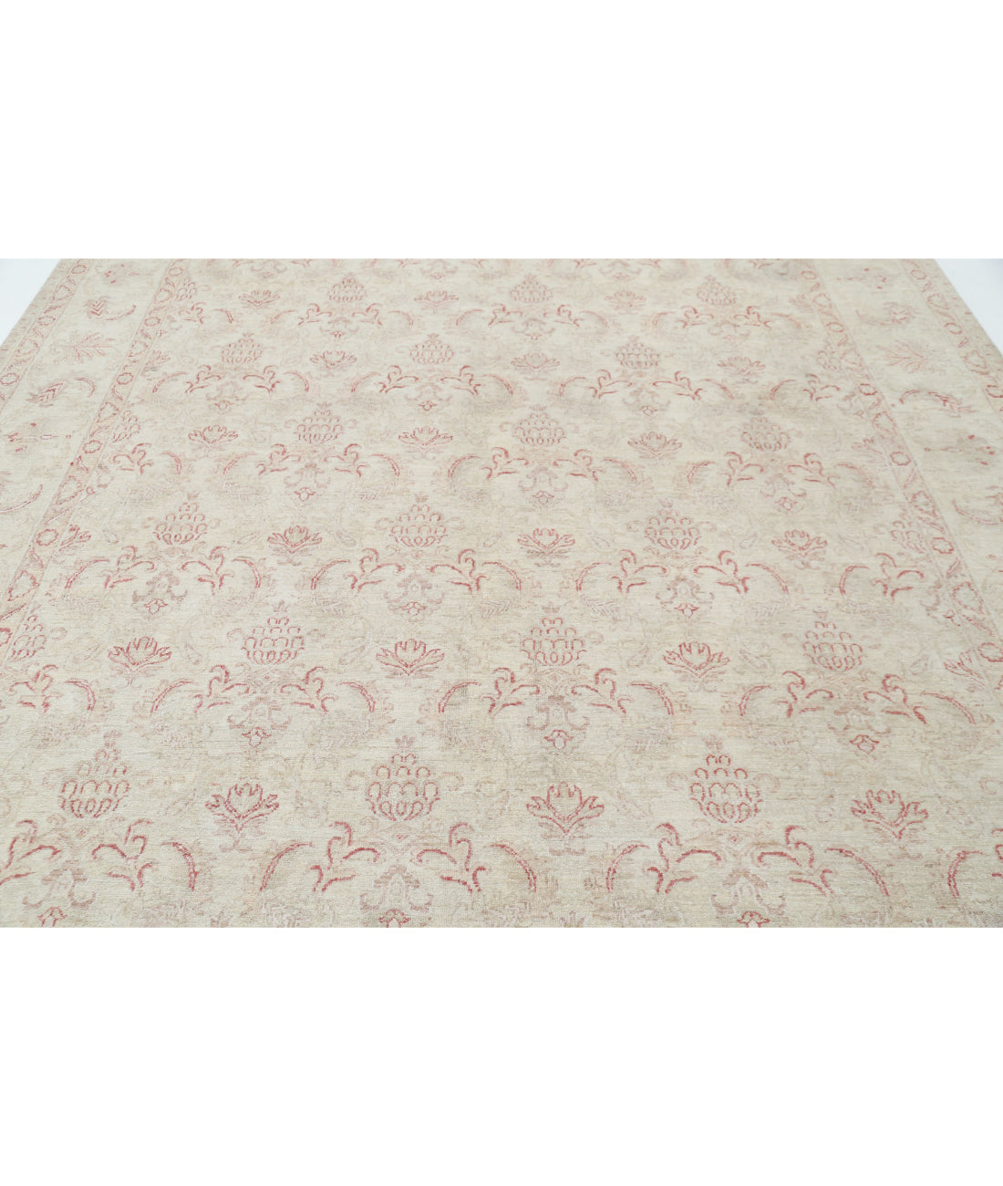 Serenity 8'10'' X 11'5'' Hand-Knotted Wool Rug 8'10'' x 11'5'' (265 X 343) / Ivory / Red