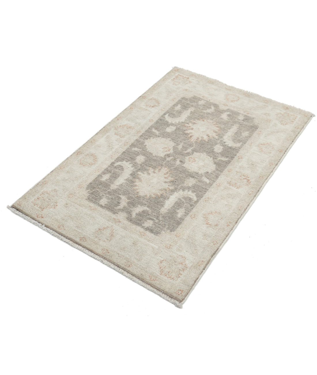 Serenity 2'7'' X 3'11'' Hand-Knotted Wool Rug 2'7'' x 3'11'' (78 X 118) / Brown / Ivory