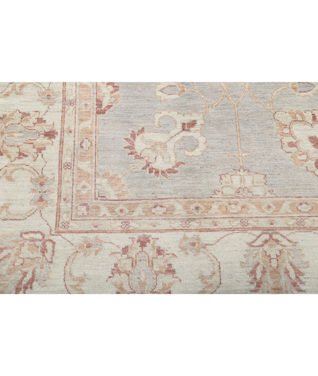 Serenity 8'9'' X 11'6'' Hand-Knotted Wool Rug 8'9'' x 11'6'' (263 X 345) / Grey / Ivory