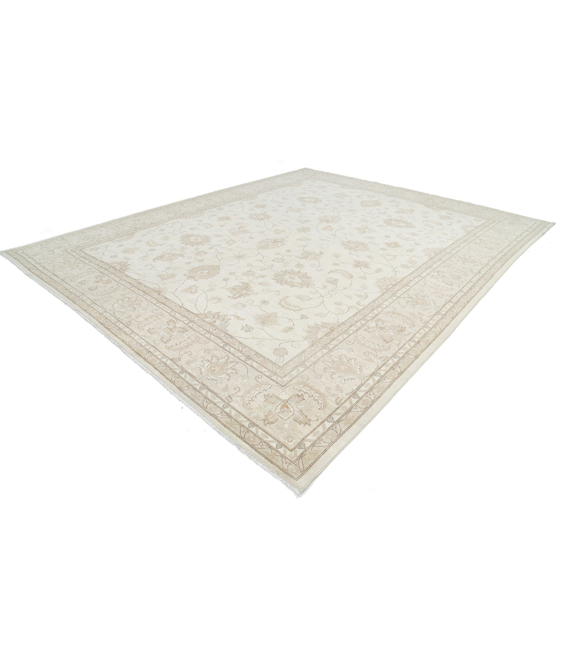 Serenity 11'8'' X 14'6'' Hand-Knotted Wool Rug 11'8'' x 14'6'' (350 X 435) / Ivory / Taupe