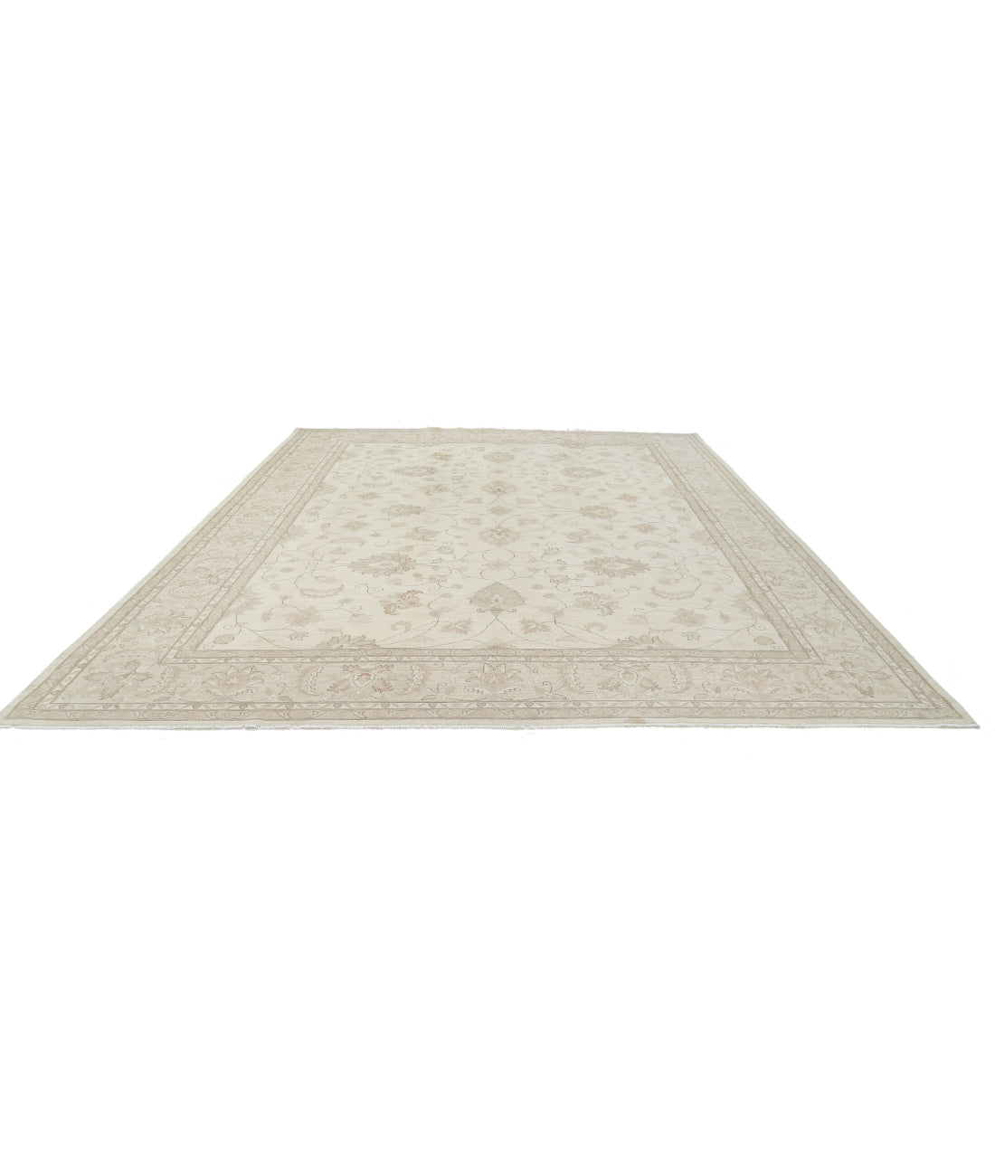 Serenity 11'8'' X 14'6'' Hand-Knotted Wool Rug 11'8'' x 14'6'' (350 X 435) / Ivory / Taupe