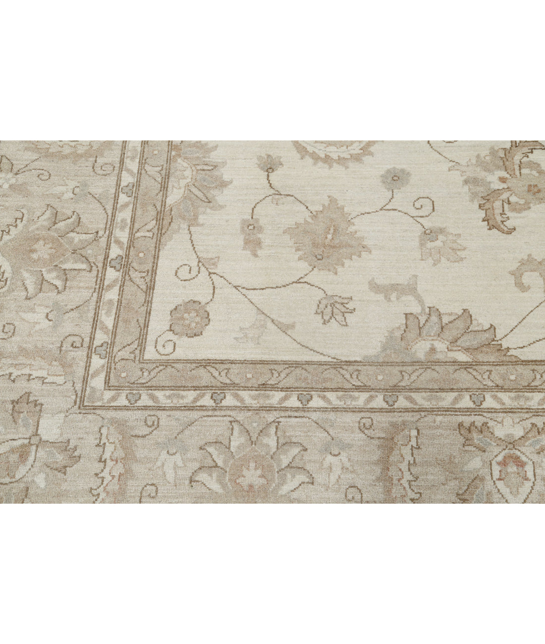 Serenity 11'8'' X 14'6'' Hand-Knotted Wool Rug 11'8'' x 14'6'' (350 X 435) / Ivory / Taupe