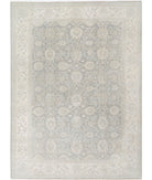 Serenity 9'7'' X 12'10'' Hand-Knotted Wool Rug 9'7'' x 12'10'' (288 X 385) / Grey / Ivory