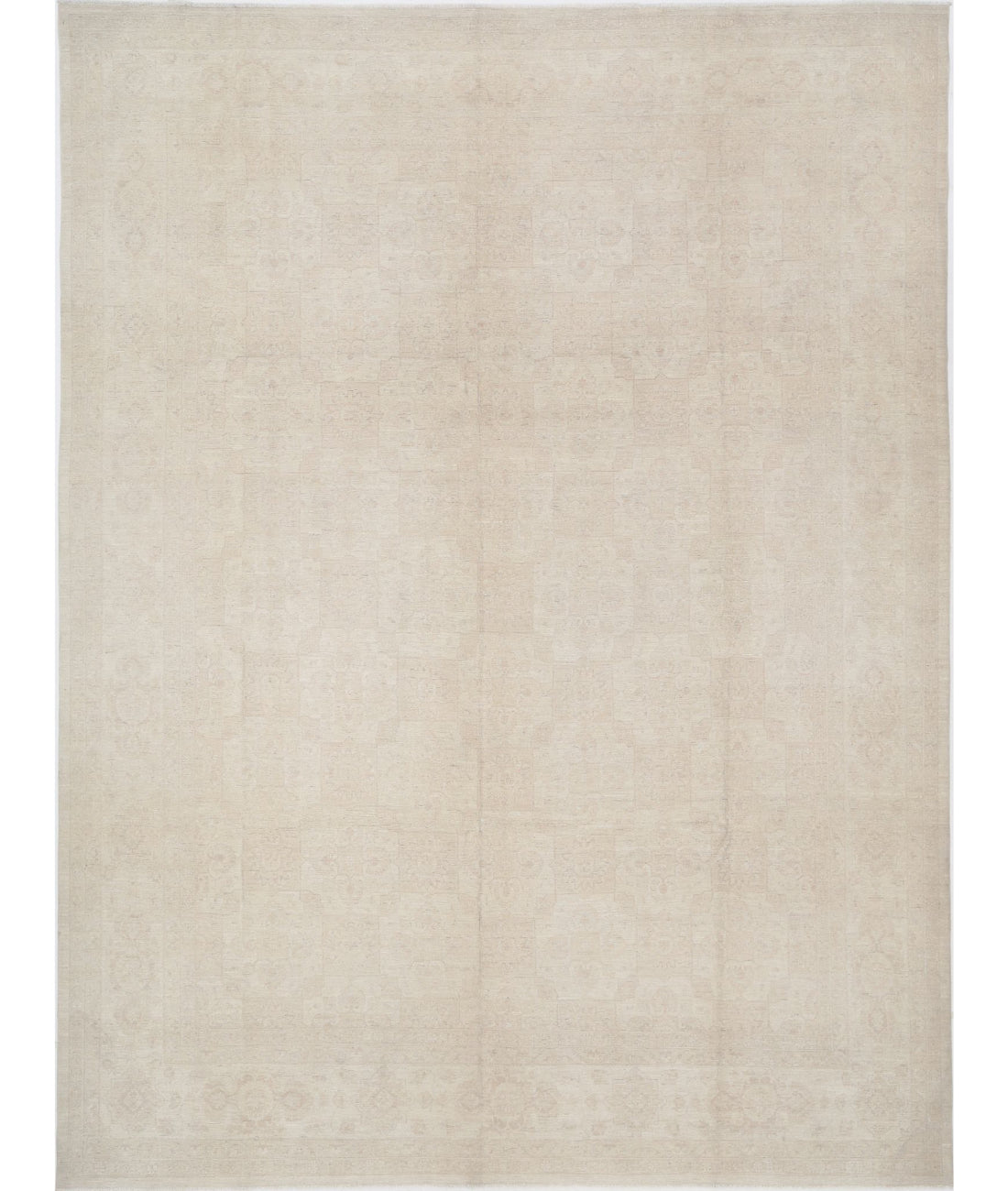 Serenity 11'7'' X 15'3'' Hand-Knotted Wool Rug 11'7'' x 15'3'' (348 X 458) / Ivory / Ivory