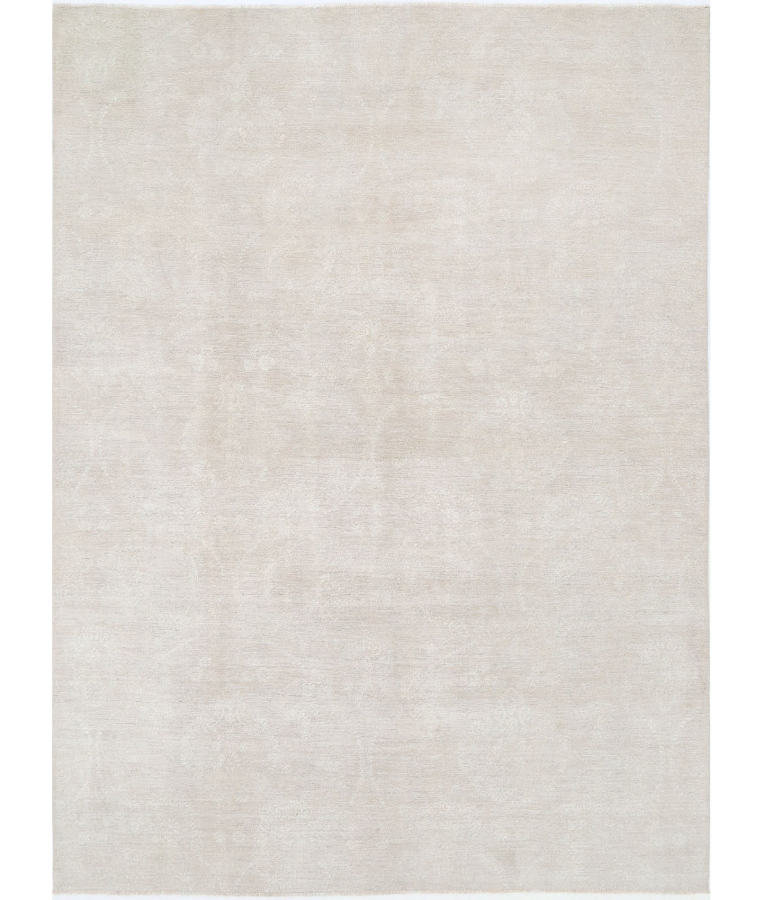 Serenity 8'9'' X 11'7'' Hand-Knotted Wool Rug 8'9'' x 11'7'' (263 X 348) / Taupe / Ivory