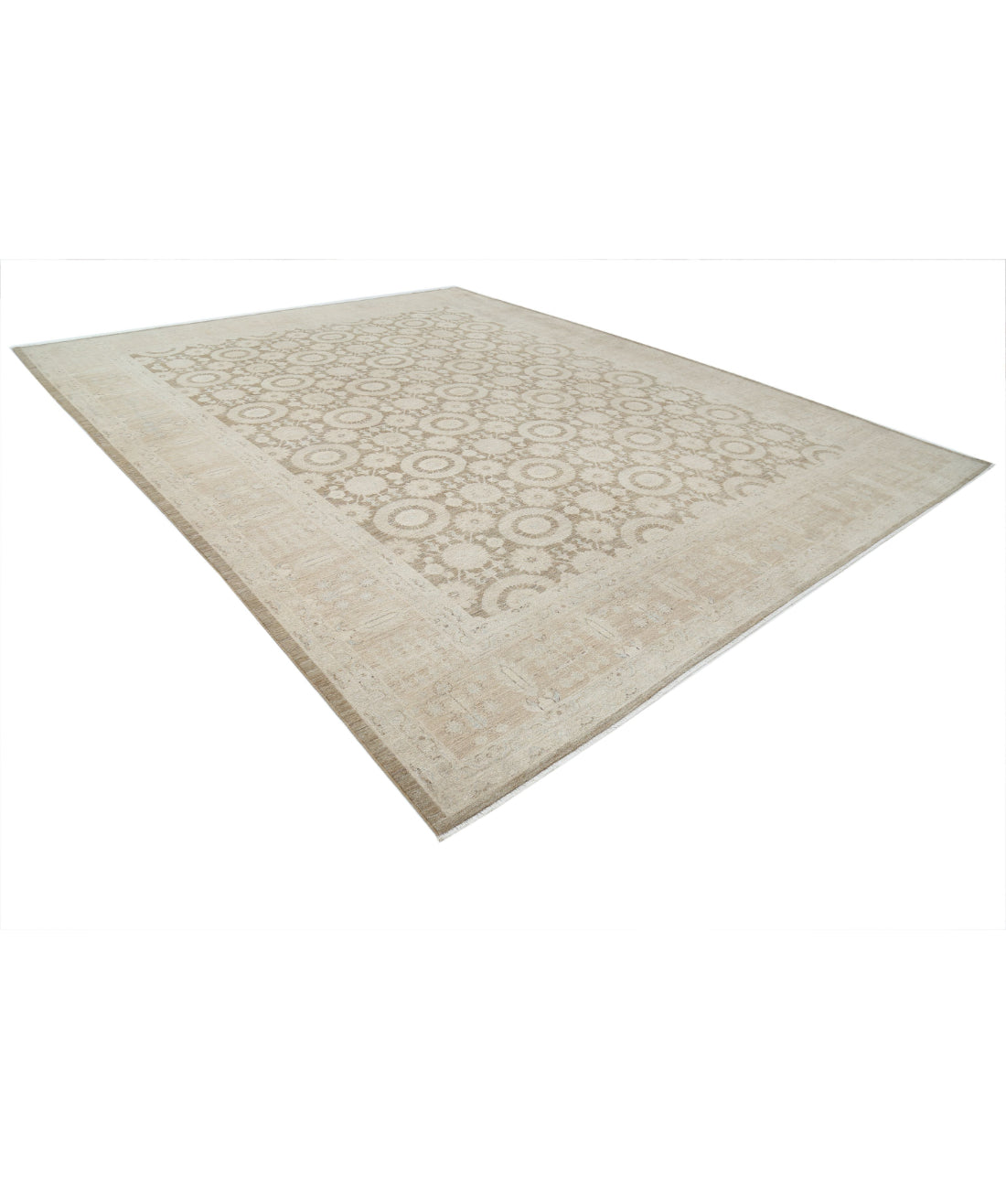 Serenity 7'8'' X 9'10'' Hand-Knotted Wool Rug 7'8'' x 9'10'' (230 X 295) / Taupe / Ivory