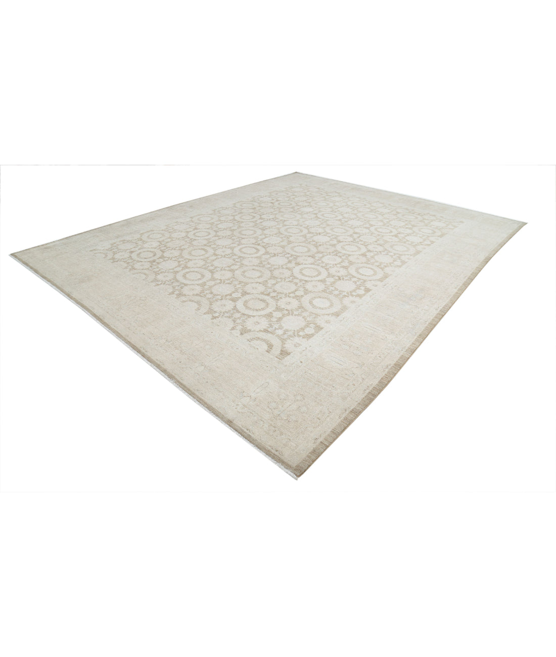 Serenity 7'8'' X 9'10'' Hand-Knotted Wool Rug 7'8'' x 9'10'' (230 X 295) / Taupe / Ivory