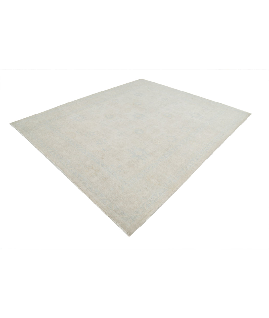 Serenity 8'1'' X 9'6'' Hand-Knotted Wool Rug 8'1'' x 9'6'' (243 X 285) / Ivory / Ivory