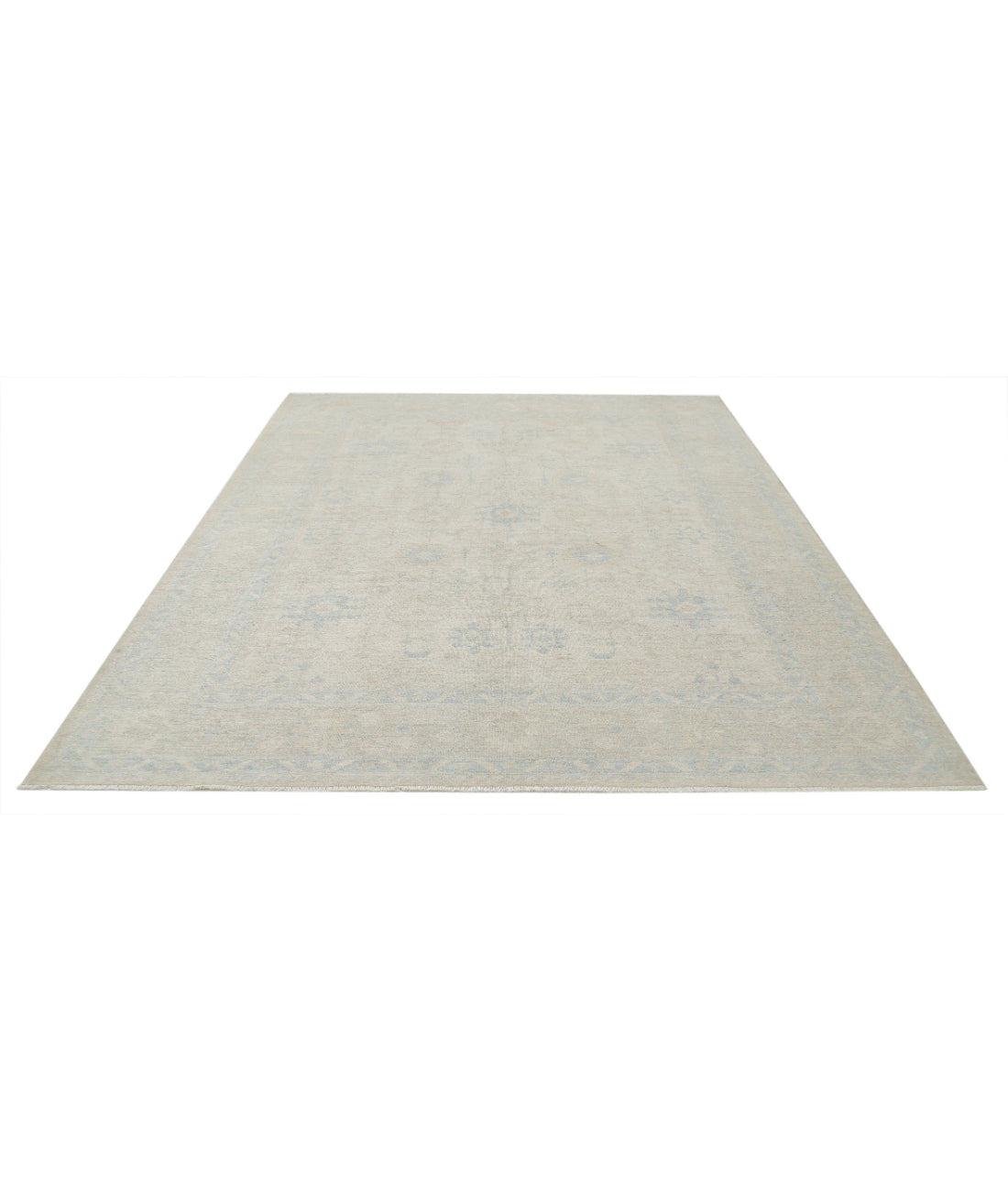 Serenity 8'1'' X 9'6'' Hand-Knotted Wool Rug 8'1'' x 9'6'' (243 X 285) / Ivory / Ivory