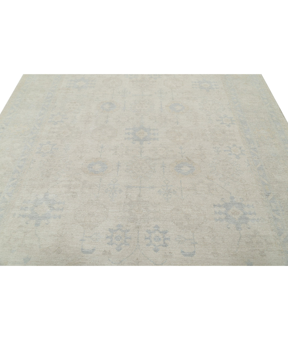 Serenity 8'1'' X 9'6'' Hand-Knotted Wool Rug 8'1'' x 9'6'' (243 X 285) / Ivory / Ivory