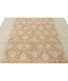Serenity 7'10'' X 9'5'' Hand-Knotted Wool Rug 7'10'' x 9'5'' (235 X 283) / Orange / Ivory