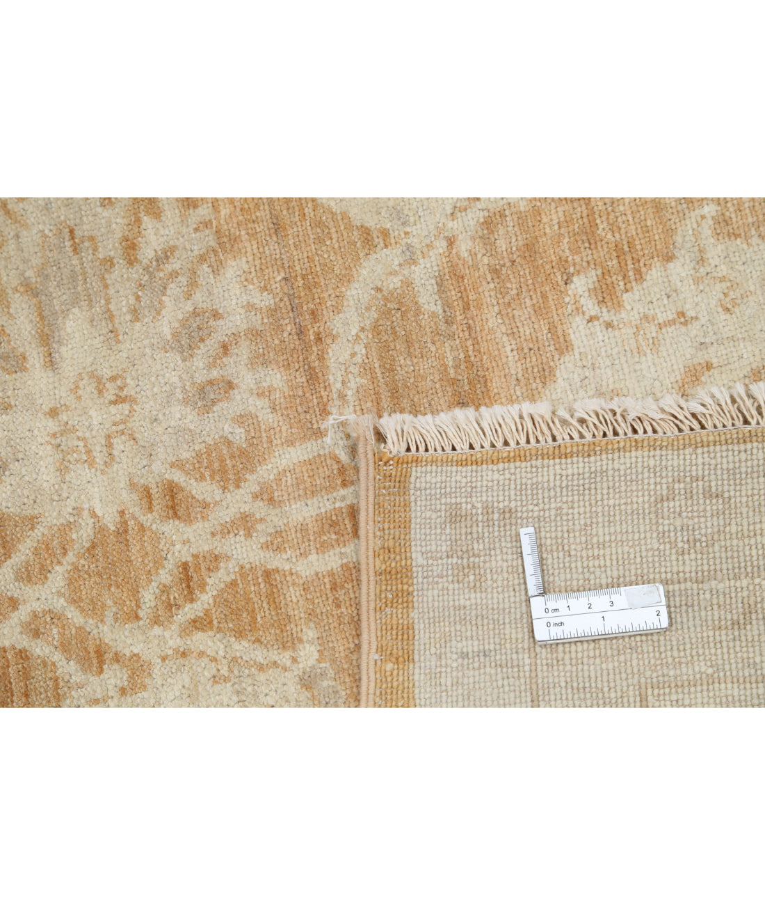 Serenity 7'10'' X 9'5'' Hand-Knotted Wool Rug 7'10'' x 9'5'' (235 X 283) / Orange / Ivory