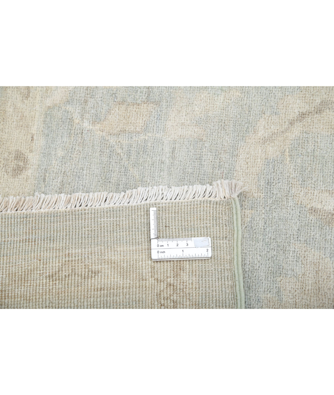 Serenity 13'2'' X 20'6'' Hand-Knotted Wool Rug 13'2'' x 20'6'' (395 X 615) / Green / Ivory