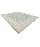 Serenity 12'10'' X 15'7'' Hand-Knotted Wool Rug 12'10'' x 15'7'' (385 X 468) / Green / Ivory