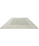 Serenity 12'10'' X 15'7'' Hand-Knotted Wool Rug 12'10'' x 15'7'' (385 X 468) / Green / Ivory