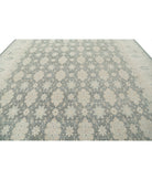 Serenity 12'10'' X 15'7'' Hand-Knotted Wool Rug 12'10'' x 15'7'' (385 X 468) / Green / Ivory