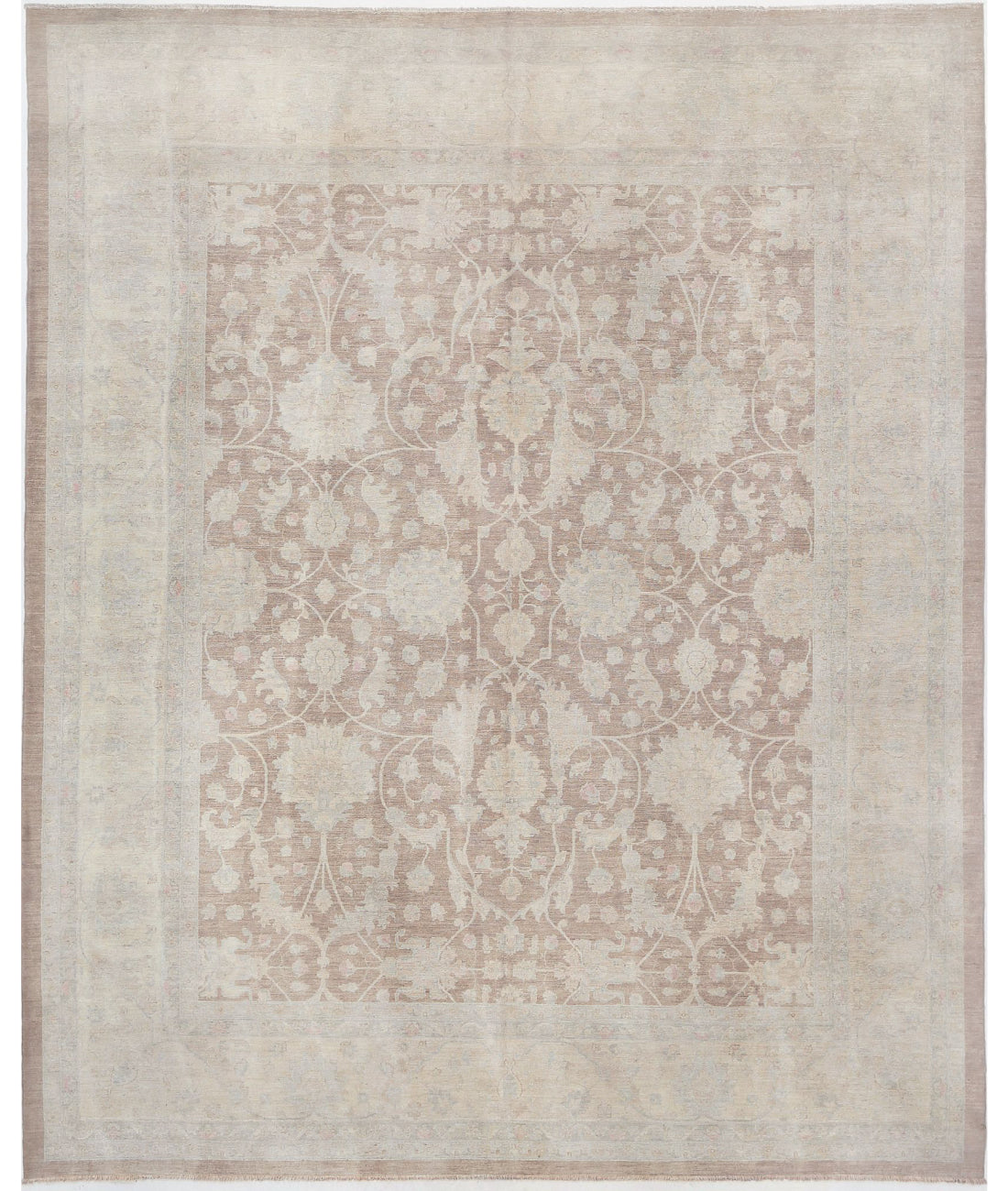 Serenity 11'9'' X 14'4'' Hand-Knotted Wool Rug 11'9'' x 14'4'' (353 X 430) / Taupe / Ivory