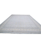 Serenity 14'1'' X 18'9'' Hand-Knotted Wool Rug 14'1'' x 18'9'' (423 X 563) / Blue / Ivory