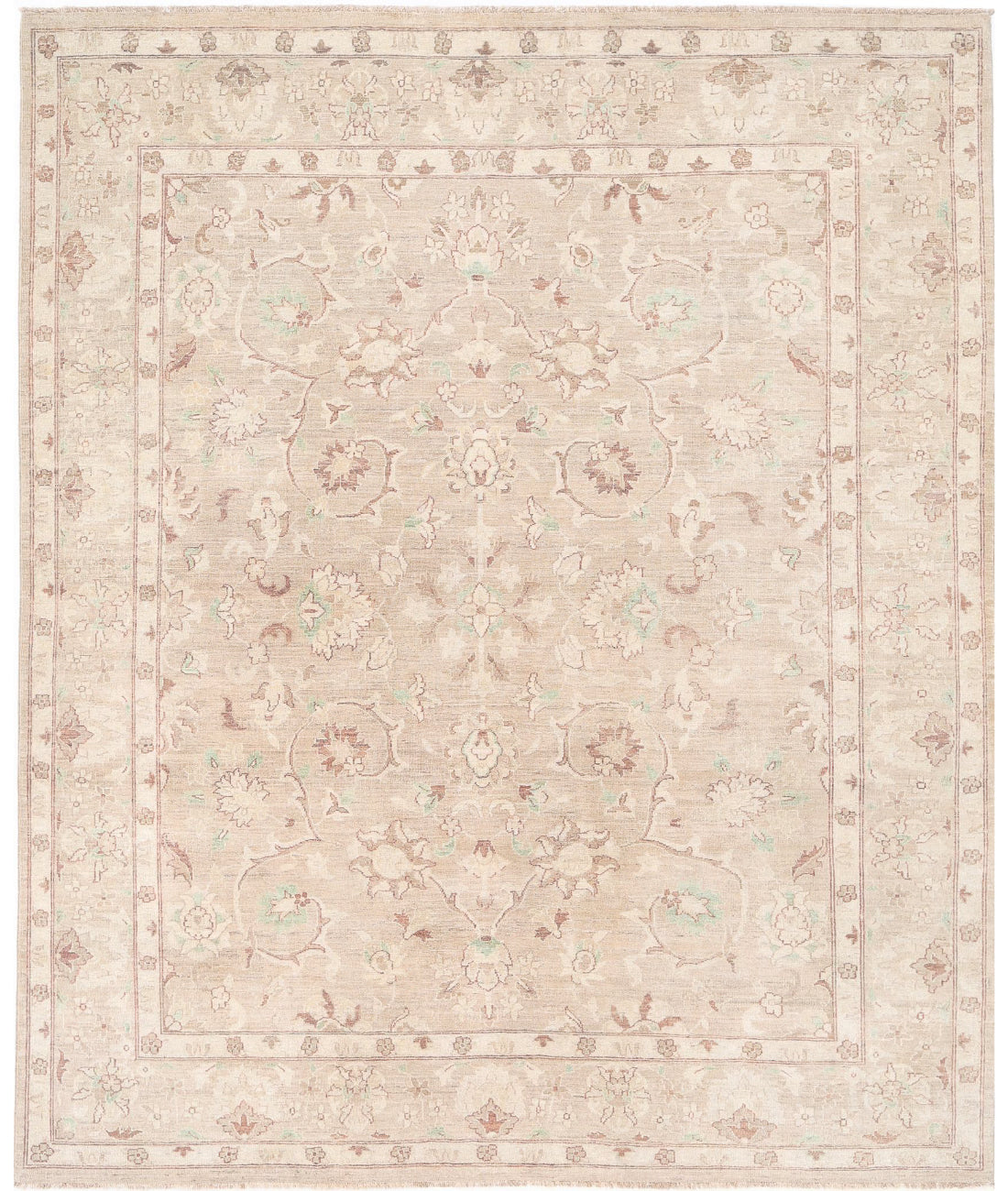 Serenity 8'0'' X 9'7'' Hand-Knotted Wool Rug 8'0'' x 9'7'' (240 X 288) / Taupe / Taupe