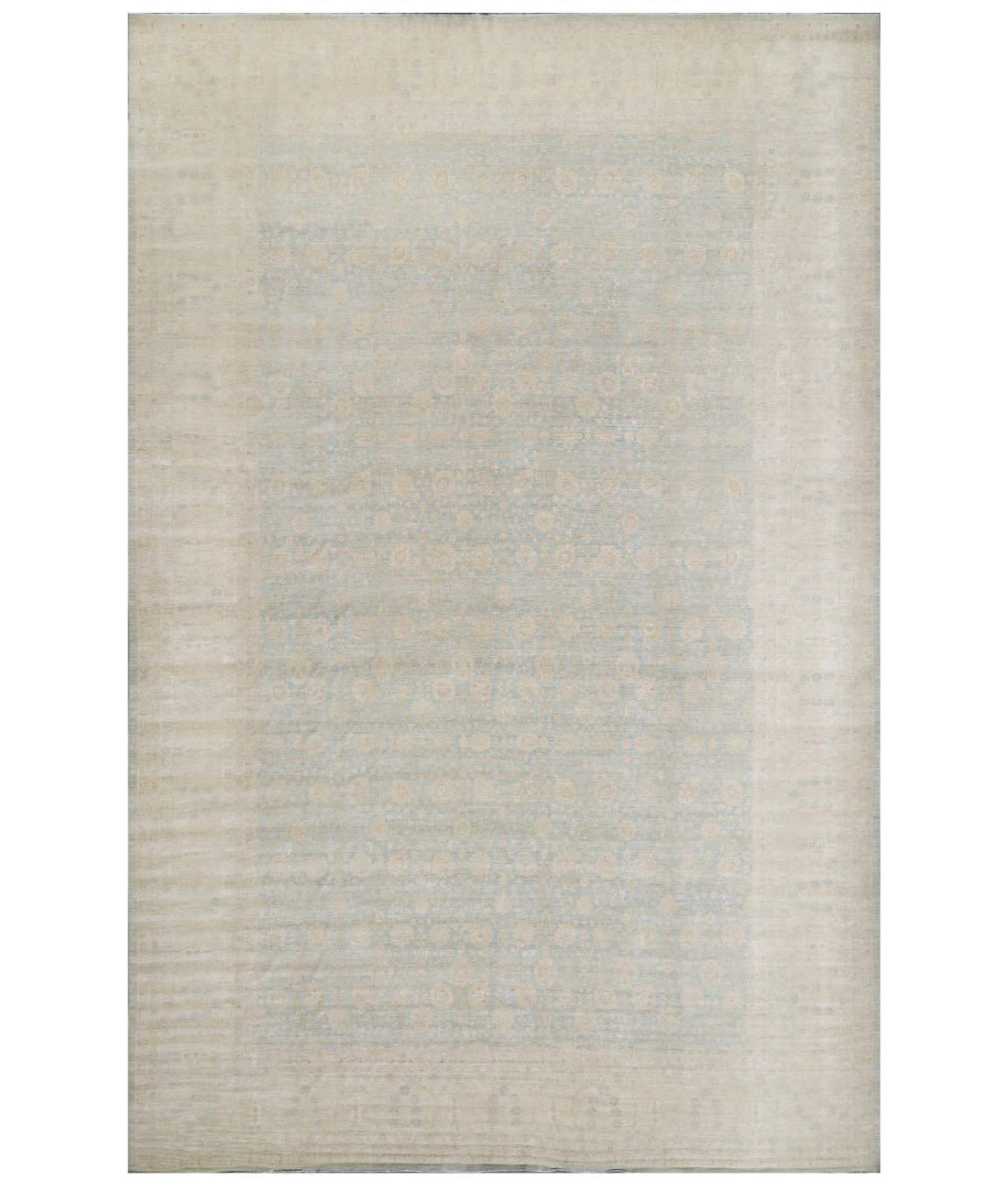 Serenity 26'6'' X 40'4'' Hand-Knotted Wool Rug 26'6'' x 40'4'' (795 X 1210) / Blue / Ivory