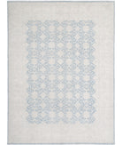 Serenity 8'10'' X 12'0'' Hand-Knotted Wool Rug 8'10'' x 12'0'' (265 X 360) / Blue / Ivory