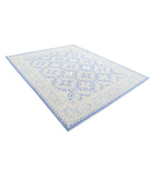 Serenity 8'1'' X 9'8'' Hand-Knotted Wool Rug 8'1'' x 9'8'' (243 X 290) / Blue / Ivory