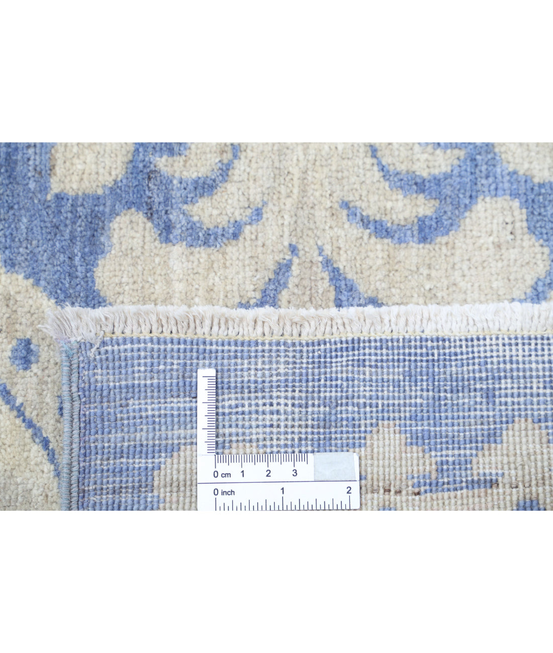 Serenity 8'1'' X 9'8'' Hand-Knotted Wool Rug 8'1'' x 9'8'' (243 X 290) / Blue / Ivory