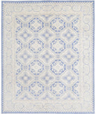 Serenity 8'1'' X 9'8'' Hand-Knotted Wool Rug 8'1'' x 9'8'' (243 X 290) / Blue / Ivory