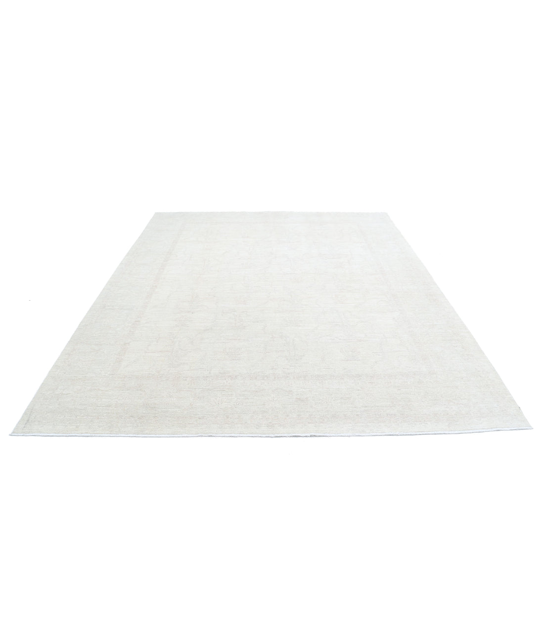 Serenity 8'0'' X 9'9'' Hand-Knotted Wool Rug 8'0'' x 9'9'' (240 X 293) / Ivory / Ivory