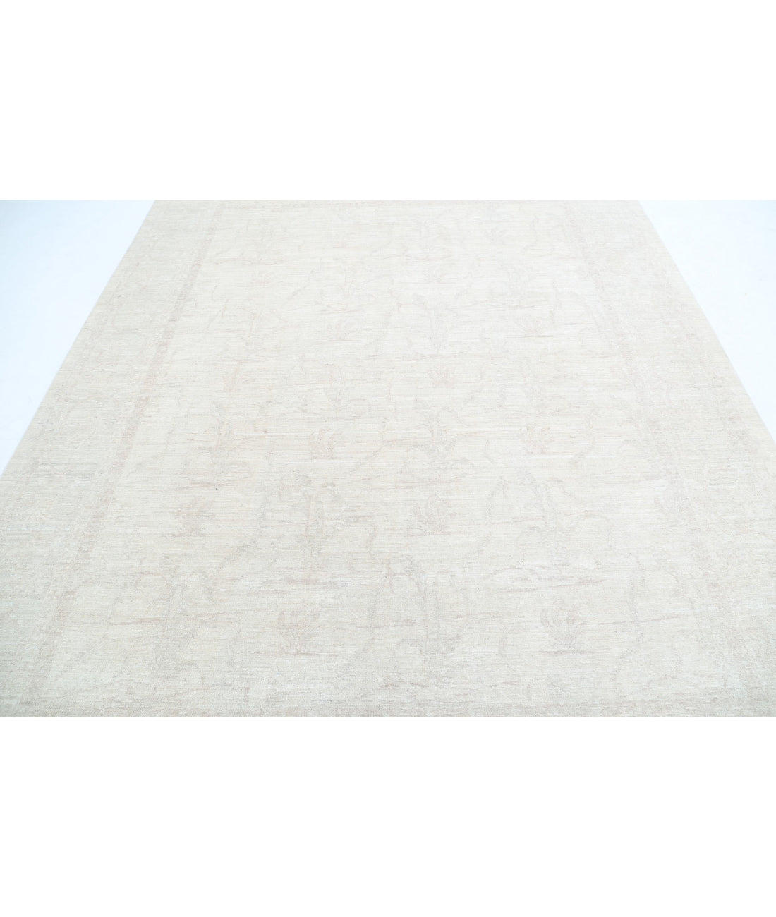 Serenity 8'0'' X 9'9'' Hand-Knotted Wool Rug 8'0'' x 9'9'' (240 X 293) / Ivory / Ivory